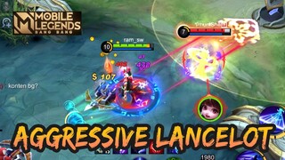 AGGRESSIVE LANCELOT 🔥🔥🔥 | GAMEPLAY #99 | MOBILE LEGENDS BANG BANG