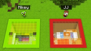 JJ vs Mikey Underground Base Survival Battle Challenge in Minecraft (Maizen Mizen Mazien) Parody