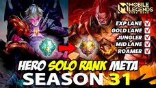 HERO META SEASON 31 MOBILE LEGENDS INDONESIA 2023 ❗ WINSTREAK SOLO RANK EPIC SAMPAI MYTHIC IMMORTAL