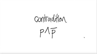 logic: contradiction p∧¬p