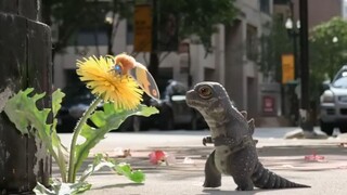 哥斯拉Vs魔斯拉 但是是花园版