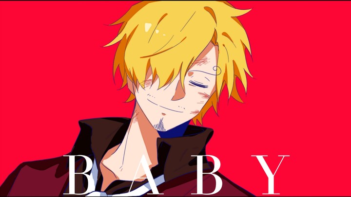【海贼王手书/山治】BABY｜“如果这首歌能成为你的伞就好了”