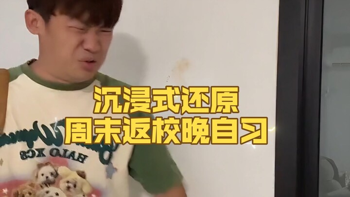 Immersive Re-creation of Weekend Late-Night Study Session on Campus