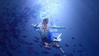 你可以永远相信河南卫视！真的在好好的宣传中华文化，《少年奇妙游》龙女水下舞蹈，美到了我的心巴上～