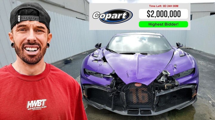 ATTEMPTING TO BUY A WRECKED BUGATTI CHIRON PUR SPORT