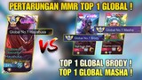 PERTARUNGAN MMR TOP 1 GLOBAL HAYABUSA VS TOP 1 GLOBAL BRODY & MASHA ! Stenly Hayabusa Gameplay !