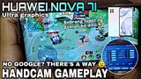 HANDCAM GAMEPLAY Using HUAWEI NOVA 7I in ml | Ultra graphics (Performance mode OFF) - Sniby