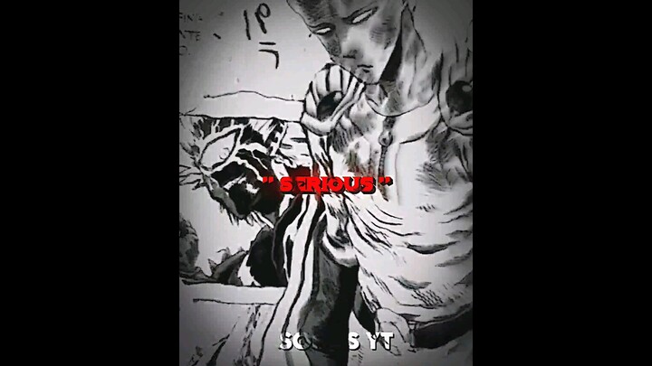 SAITAMA「SERIOUS VS NON-SERIOUS」MANGA/EDIT #anime #onepunchman #saitama #shorts #youtubeshorts #edit