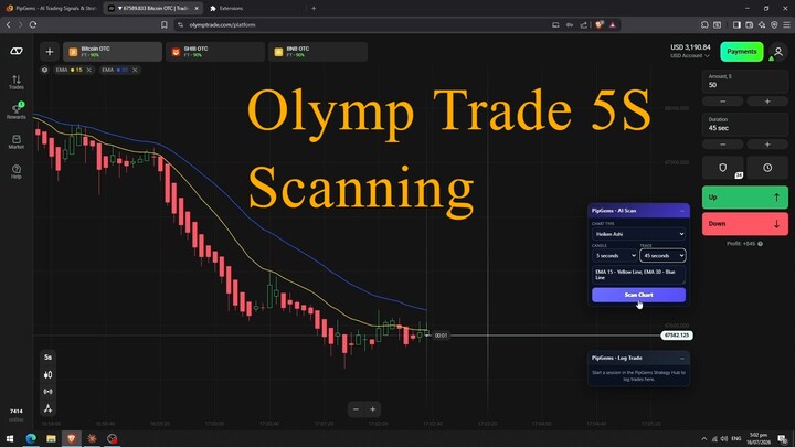 Olymp Trade 5 Sec Scanner - Call Put Options