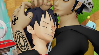 [MMD One Piece] - Law x Luffy (Yaoi) - Solo