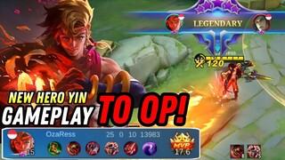 New Hero Yin 100% Broken Fighter Gameplay - Mobile Legends Bang Bang