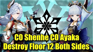 C0 Lv 90 Shenhe C0 Ayaka Freeze Comp - Destroy Floor 12 Both Sides | Support Shenhe Showcase