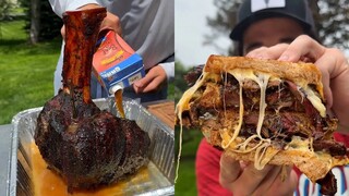 Tulang kaki sapi yang besar beratnya 6 pon, dan dagingnya sangat lembut dan empuk, sangat menggoda