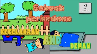 Kecelakaan VS Demam (cowok) | Animasi Indonesia