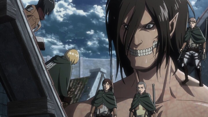 Erwin leads the new recruits of the Survey Corps to die heroically, just to make their lives meaning