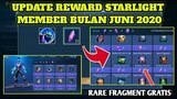 UPDATE REWARD STARLIGHT MEMBER BULAN JULI 2020!!! FREE RARE SKIN FRAGMENT - Mobile Legends