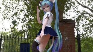Sailor suit·Black and white·Cat tail·Gimme·Just ask if it smells good·Hatsune MMD