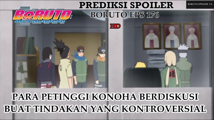 Boruto Episode 176 | Naruto Curiga Kolaborator Kara Didesa Konoha, Tsunade & Kakashi Ikut Berdiskusi