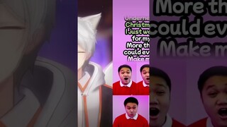 All I want for christmas duet #duet #vtuber #anime #fyp #cover #acapella