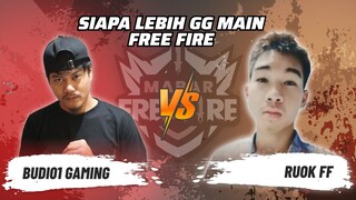 Budi01 Gaming vs Ruok FF: Skill Siapa Lebih GG Main FF? | Mabar Free Fire Match 123 #short