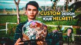 Custom paint and design your helmet | Thunder Vlog | Mirza Anik