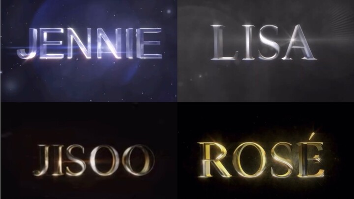 BLACKPINK four-member intro