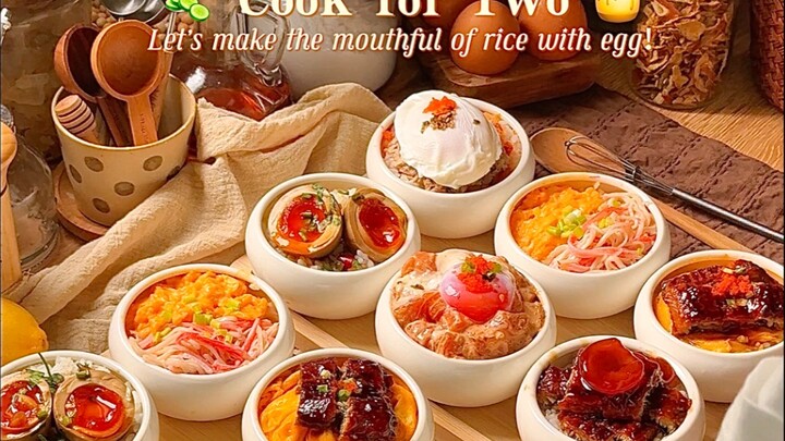 🍣Panduan lengkap cara memasak telur🍳Nasi mini satu suap yang semuanya berisi telur🍱