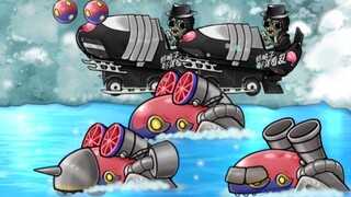 Fusion Plant 253: Heavy Armored Ice Car Zombie and Thundering Charge Mechanical Submarine!