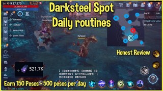 Mir4 Darksteel Spot and Daily Routines ( Tagalog )