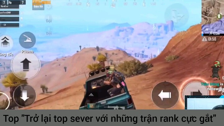 trở lại top sever về những trận đấu