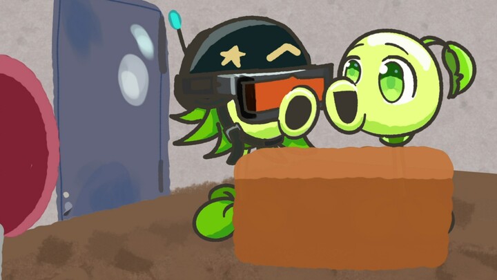 Big Bro’s just training the peas.