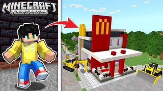 BAGONG MCDONALD SHOP na ITINAYO sa UWU CITY sa Minecraft PE