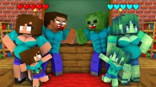 Monster School : FUNNY BABY BREWING LOVE CURSE - Minecraft Animation