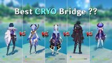 Best Cryo Bridge in Genshin Impact ?? wriothesley vs ayaka