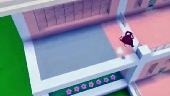 white and pink house build