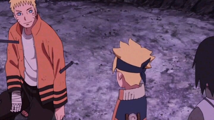Naruto, Boruto tức giận lắc đầu.