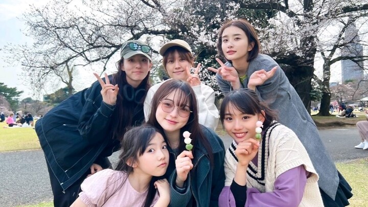 Kazard cast’s flower-viewing day! Reise Matsumoto, TikTok short video from April 11, 2024.