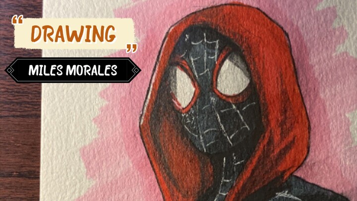 Drawing spiderman  miles Morales