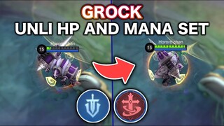 GROCK WITH UNLIMITED HP REGEN AND MANA SET