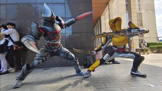 假面骑士加布vs新怪人？漫展拍摄