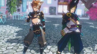 【原神MMD】🥵毛茸茸尾巴组的Good luck（五郎&提纳里）