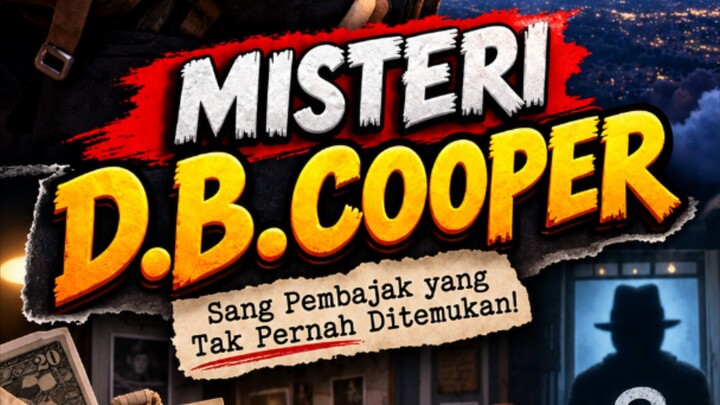 D.B.Cooper Pembajak pesawat yang belum ditemukan