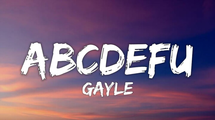 GAYLE - abcdefu (Lyrics)