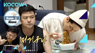 After working out Sung Hoon & Hyun Moo enjoy Beer and Jajangmyun MukbangㅣHome Alone Ep 424 [ENG SUB]