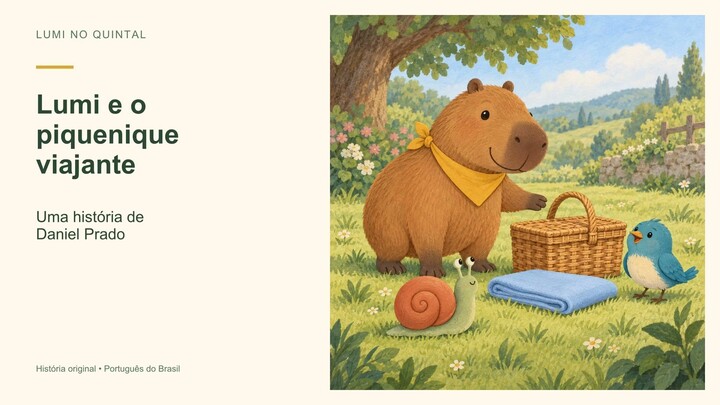 Lumi e o piquenique viajante | História infantil em português