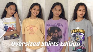 2.2 SALE. SHOPEE TRY ON HAUL (Oversized Shirts Edition + GIVEAWAY)