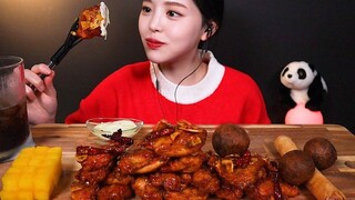 【คำบรรยายภาษาจีนโบกิ】ไก่ทอดไร้กระดูก ลูกชีสดำ ชีสแท่งใหญ่ หัวไชเท้าดอง เสียงจริง