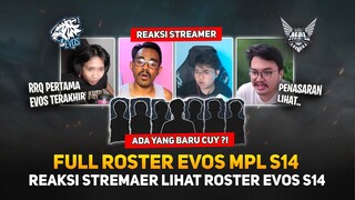 Full Roster EVOS MPL ID S14 ! Ada yang Baru Cuy ?! Reaksi Streamer Lihat Roster EVOS S14 !