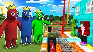 Rainbow Friends VS The Most Secure Minecraft House gameplay by Mikey and JJ (Maizen Parody)