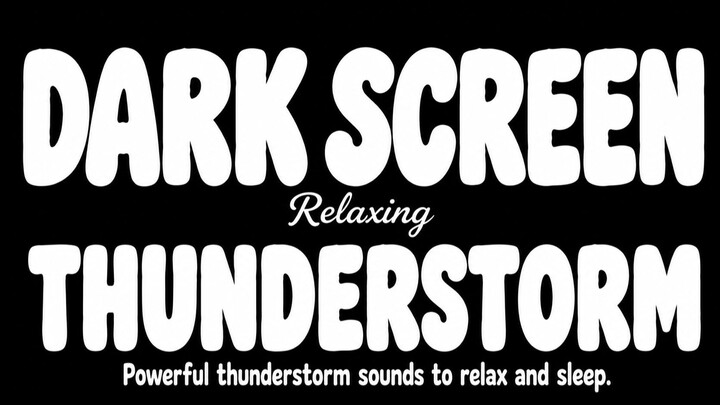 I Turned the Lights Off and Just Listened to This Storm 🌧️⚡ | Thunderstorm Sounds for Sleep
